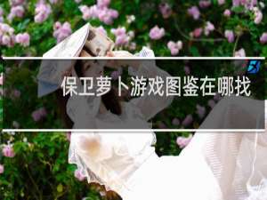 保卫萝卜游戏图鉴在哪找