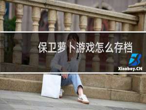 保卫萝卜游戏怎么存档