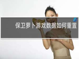 保卫萝卜游戏数据如何重置