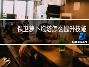 保卫萝卜炮塔怎么提升技能