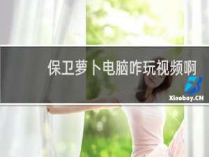 保卫萝卜电脑咋玩视频啊