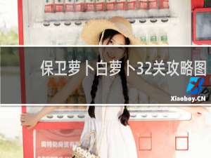 保卫萝卜白萝卜32关攻略图