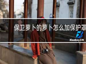 保卫萝卜的萝卜怎么加保护罩