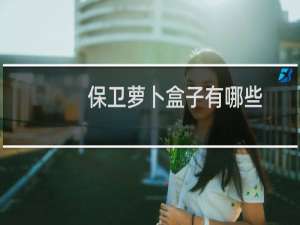 保卫萝卜盒子有哪些