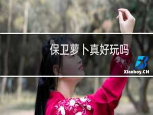 保卫萝卜真好玩吗