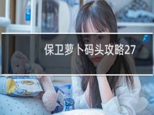 保卫萝卜码头攻略27