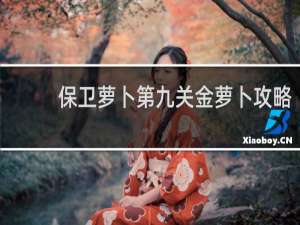 保卫萝卜第九关金萝卜攻略