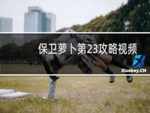 保卫萝卜第23攻略视频