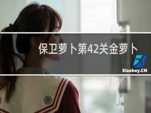 保卫萝卜第42关金萝卜