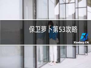 保卫萝卜第53攻略