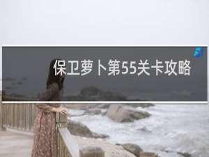 保卫萝卜第55关卡攻略