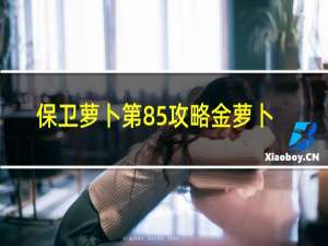 保卫萝卜第85攻略金萝卜