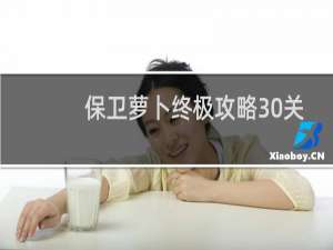 保卫萝卜终极攻略30关