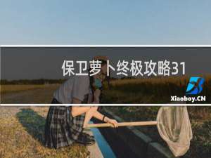 保卫萝卜终极攻略31