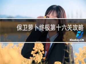 保卫萝卜终极第十六关攻略