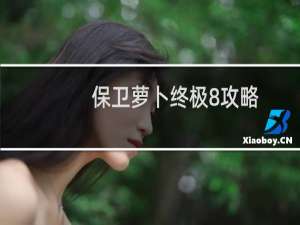 保卫萝卜终极8攻略