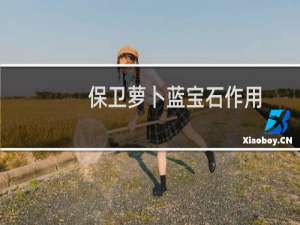 保卫萝卜蓝宝石作用