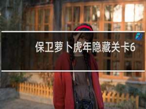 保卫萝卜虎年隐藏关卡6