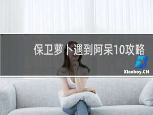 保卫萝卜遇到阿呆10攻略