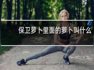 保卫萝卜里面的萝卜叫什么