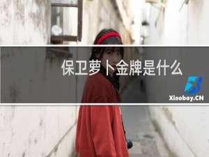 保卫萝卜金牌是什么