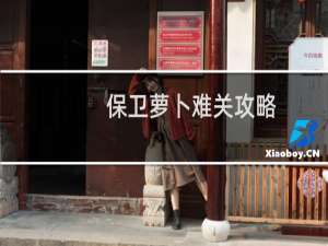 保卫萝卜难关攻略