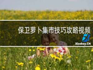 保卫萝卜集市技巧攻略视频