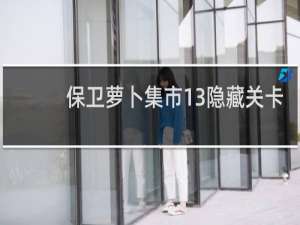保卫萝卜集市13隐藏关卡