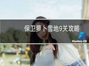 保卫萝卜雪地9关攻略