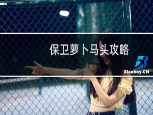 保卫萝卜马头攻略