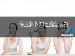 保卫萝卜 巨鲸怎么打