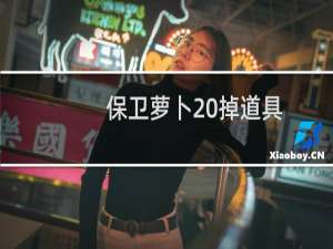 保卫萝卜 掉道具