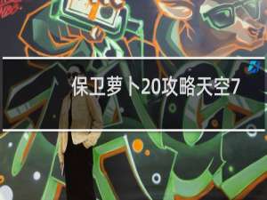 保卫萝卜 攻略天空7