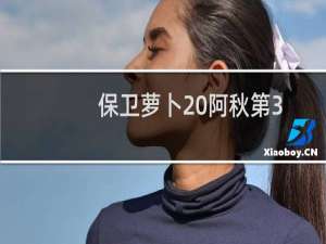 保卫萝卜 阿秋第3