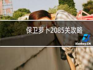 保卫萝卜 85关攻略