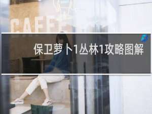 保卫萝卜1丛林1攻略图解