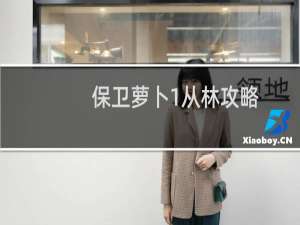 保卫萝卜1从林攻略