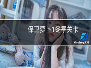 保卫萝卜1冬季关卡