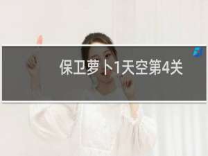 保卫萝卜1天空第4关