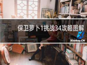 保卫萝卜1挑战34攻略图解