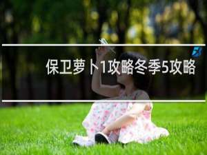 保卫萝卜1攻略冬季5攻略