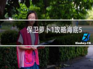 保卫萝卜1攻略海底5