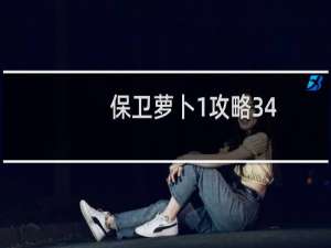 保卫萝卜1攻略34