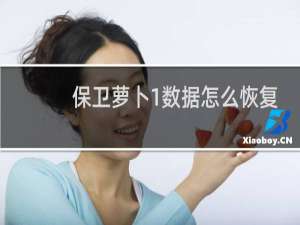 保卫萝卜1数据怎么恢复