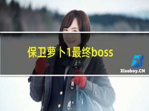 保卫萝卜1最终boss