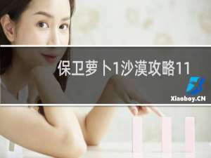 保卫萝卜1沙漠攻略11