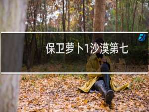 保卫萝卜1沙漠第七