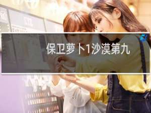 保卫萝卜1沙漠第九
