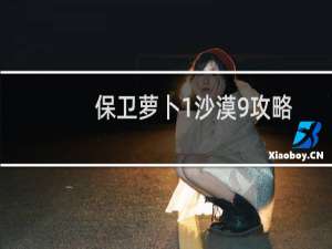 保卫萝卜1沙漠9攻略