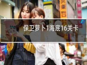 保卫萝卜1海底16关卡